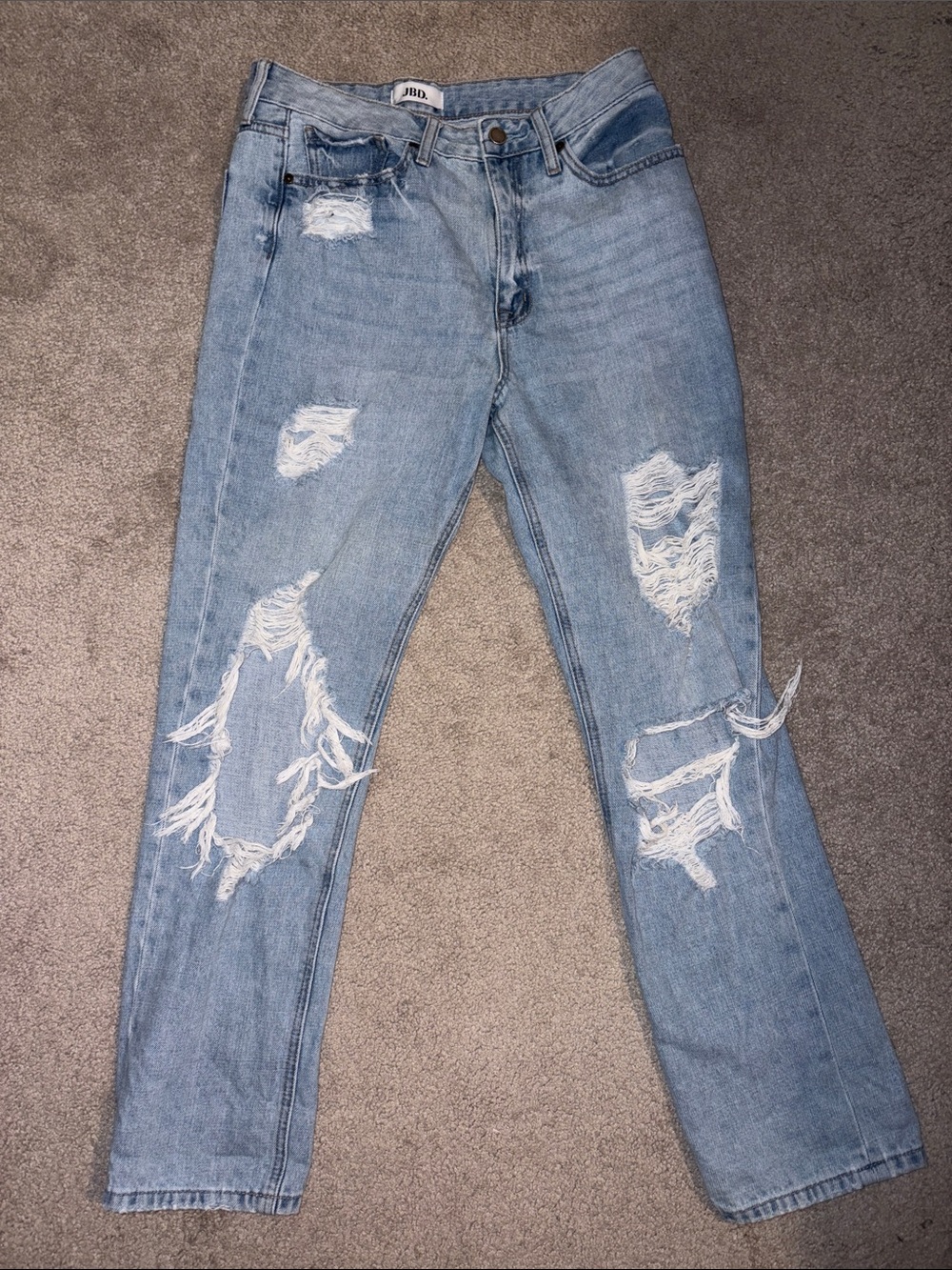 JBD Light Blue Distressed Women's Jeans